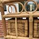 Vintage rattan chiffonier