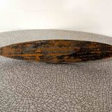 Wooden destroyer boat, antique toy from the early century.