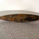 Wooden destroyer boat, antique toy from the early century.