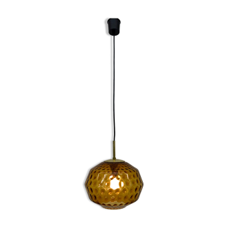 Limburg Glashutte glass hanging lamp , 1970