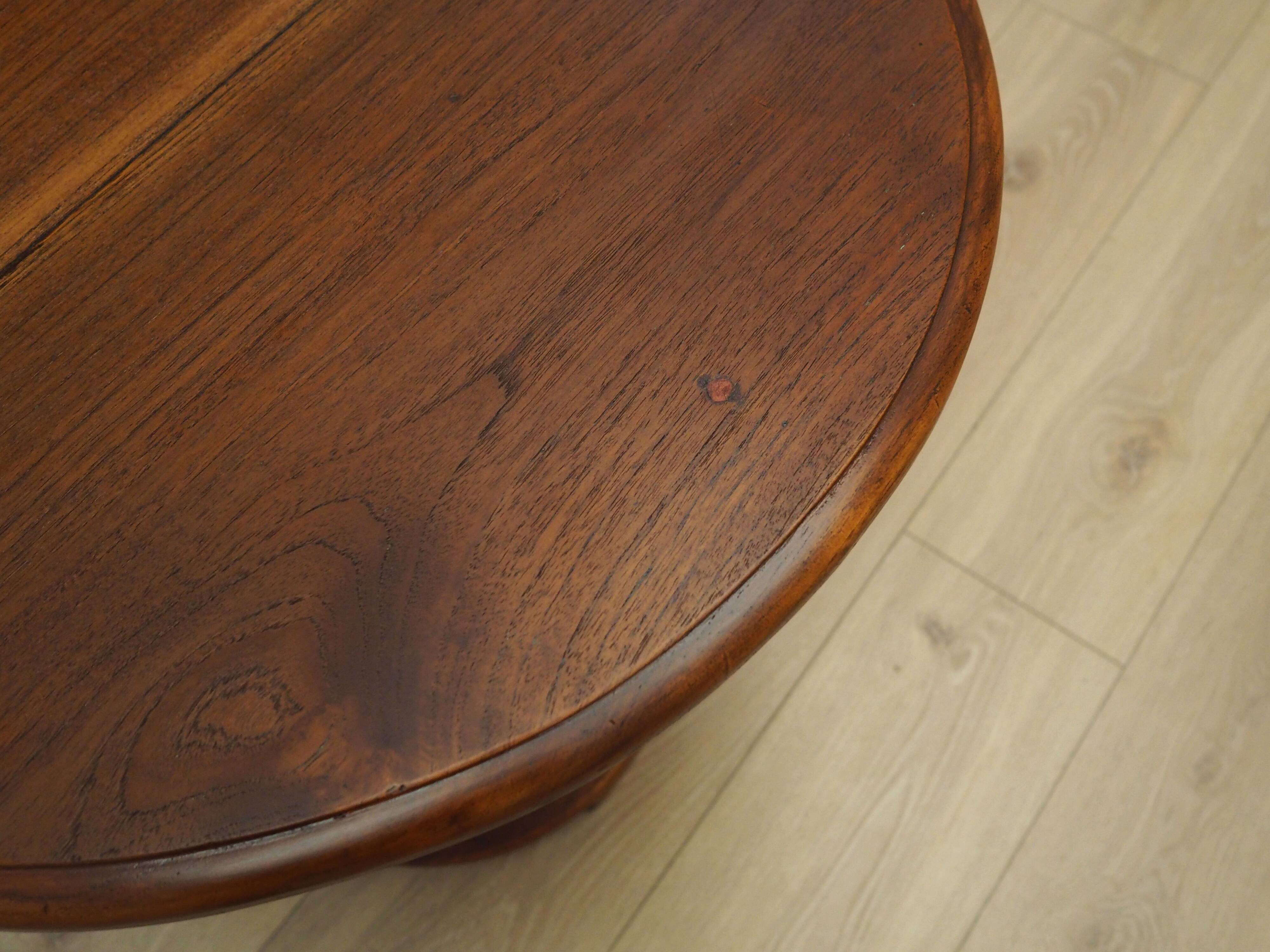 Oak coffee table, Italian design, 1960s, production: Italy