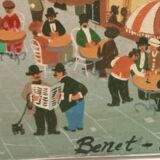 Parisian scene by Patrick Benet-oil on canvas