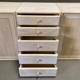 Modular solid beech sideboard "Ditlev Karsten" Scandinavian design.