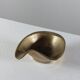 Vintage brass ashtray with an organic design from the 1950s.