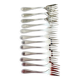 Silver dessert forks in a box