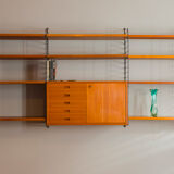 Teak Modular Wall Shelf by Nils Strinning for String, 1960s