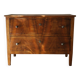 Commode basse en noyer, XXème