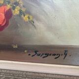 Grande tableau bouquet de fleurs