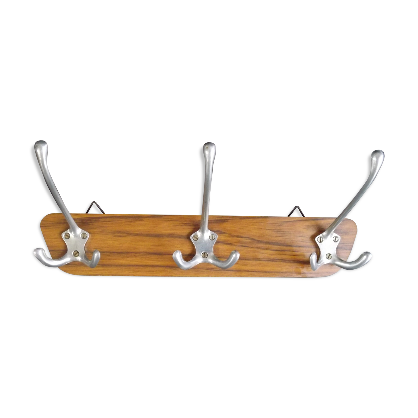 Coat of arms 3 metal and formica 60 ' vintage Indus