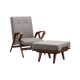 Tatra armchair with footrest