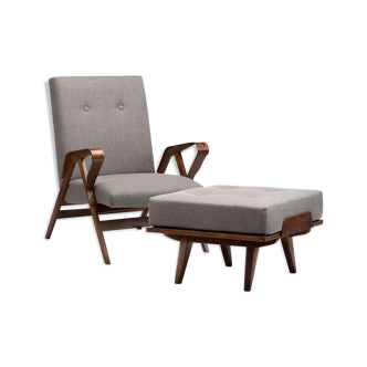 Fauteuil Tatra avec repose pied