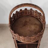 Wicker bar basket