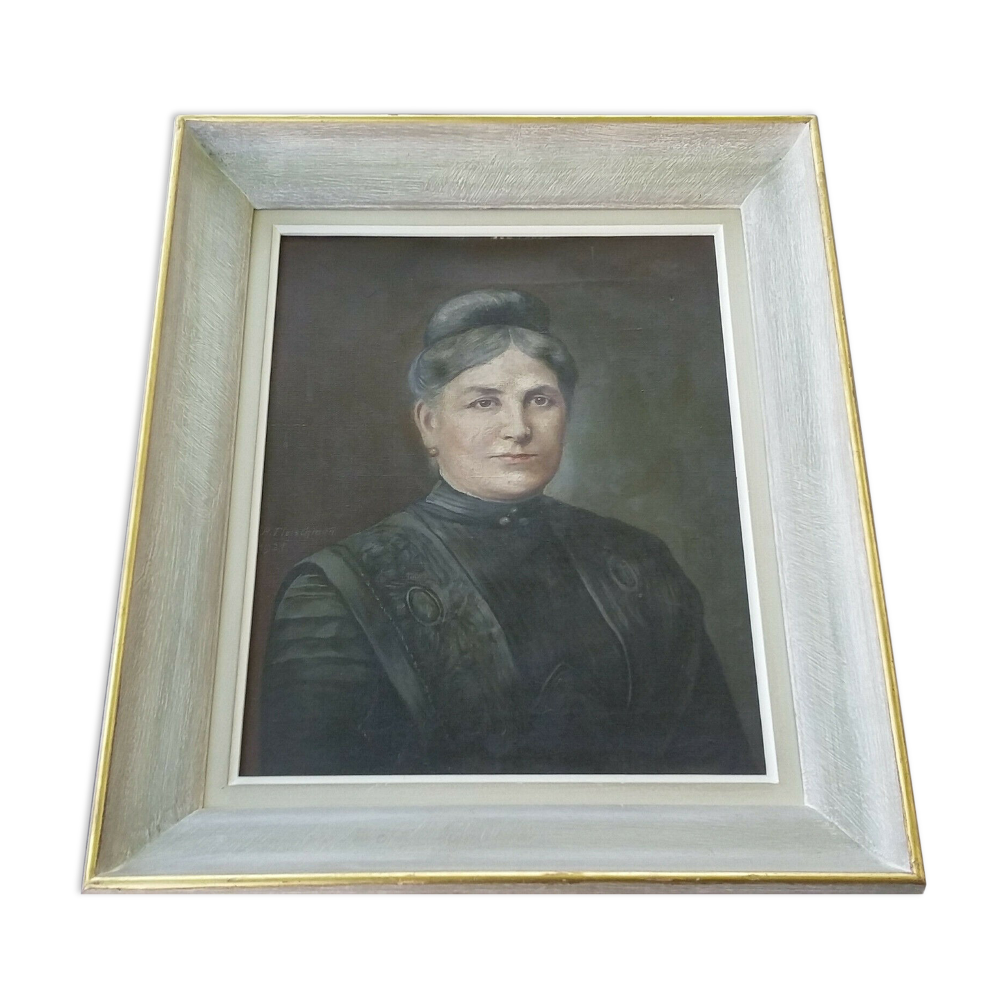 Huile sur toile signée 51 cm x 60 cm