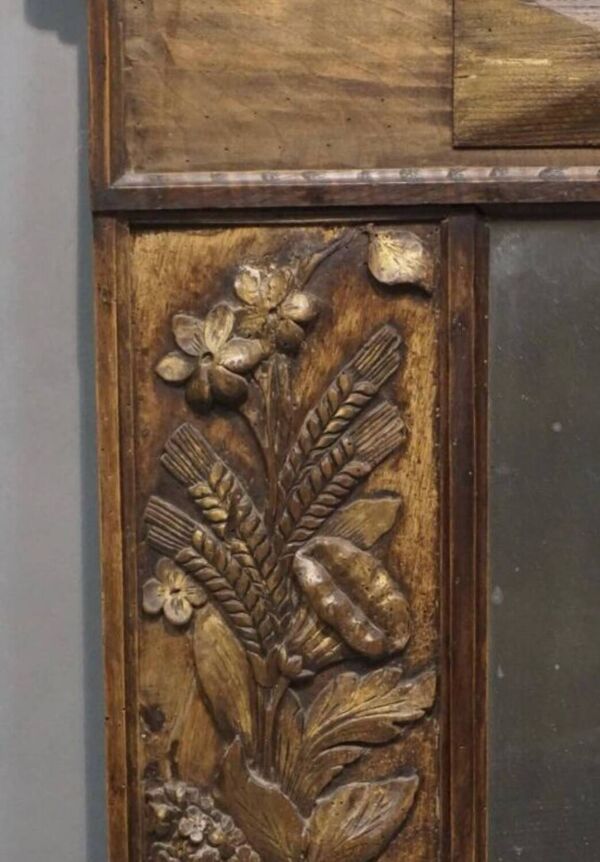 Miroir brutaliste xxl - bois fleuri