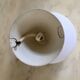 Scandinavian pendant light in opaline and teak - vintage 1960
