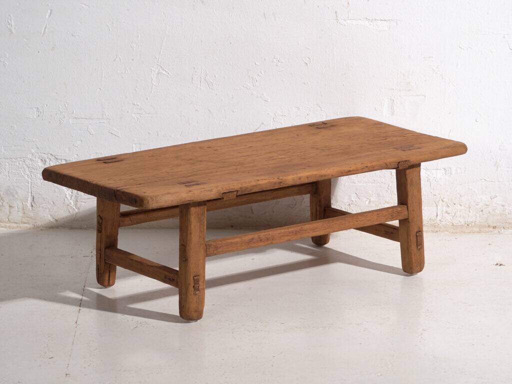 Table basse ancienne en orme – Table d’appoint primitive chinoise – circa 1900 #10