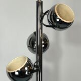 Goffredo Reggiani, three lights chrome chandelier from 70s