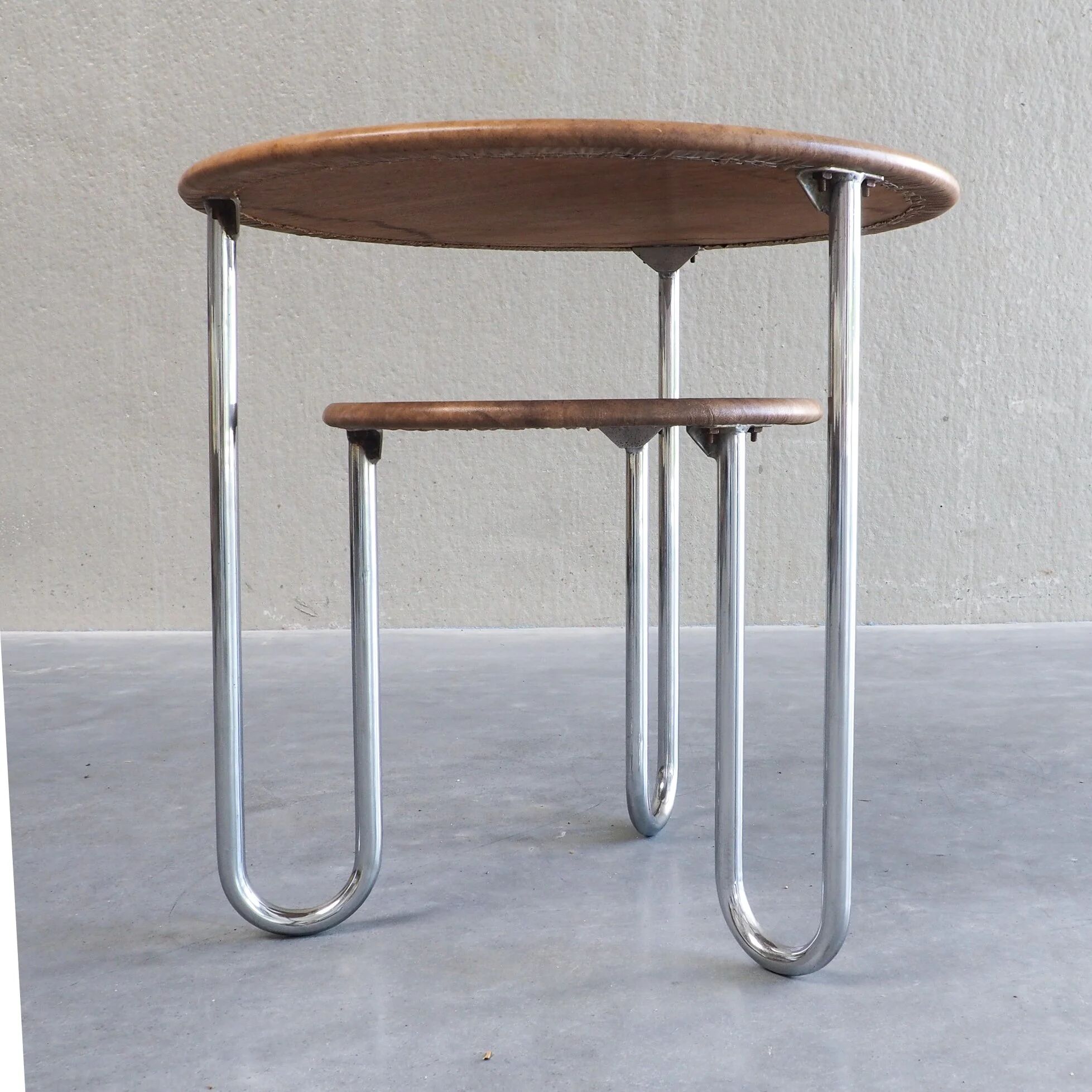 Bauhaus two-tier side table