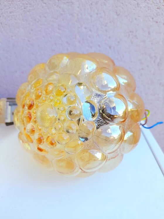 Pair of Helena Tynell bubble wall lights from the 70s