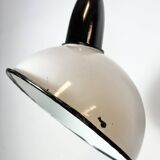 Industrial Soviet White Enamel Pendant Lamp, 1960s