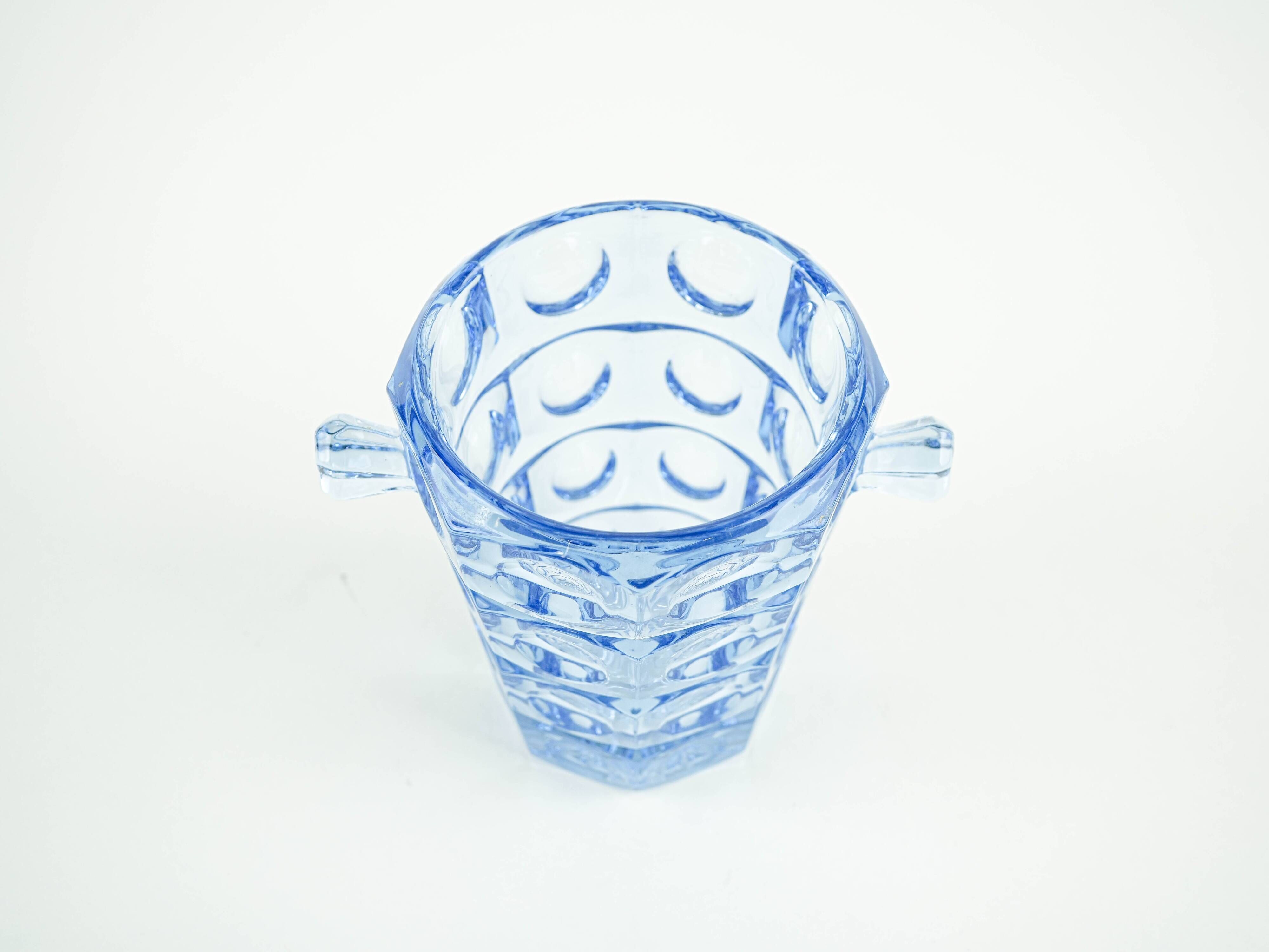 Ice bucket, Danish design, 1970s, manufactured by Holmegaard