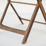 Paire de chaises pliantes français antiques