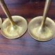 4 Scandinavian brass candlesticks from the 1960s