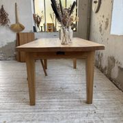 Table de ferme extensible en chêne massif