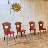 Set of 4 Gentiane bistro chairs by Baumann