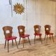 Série de 4 Chaises bistrot Gentiane de Baumann