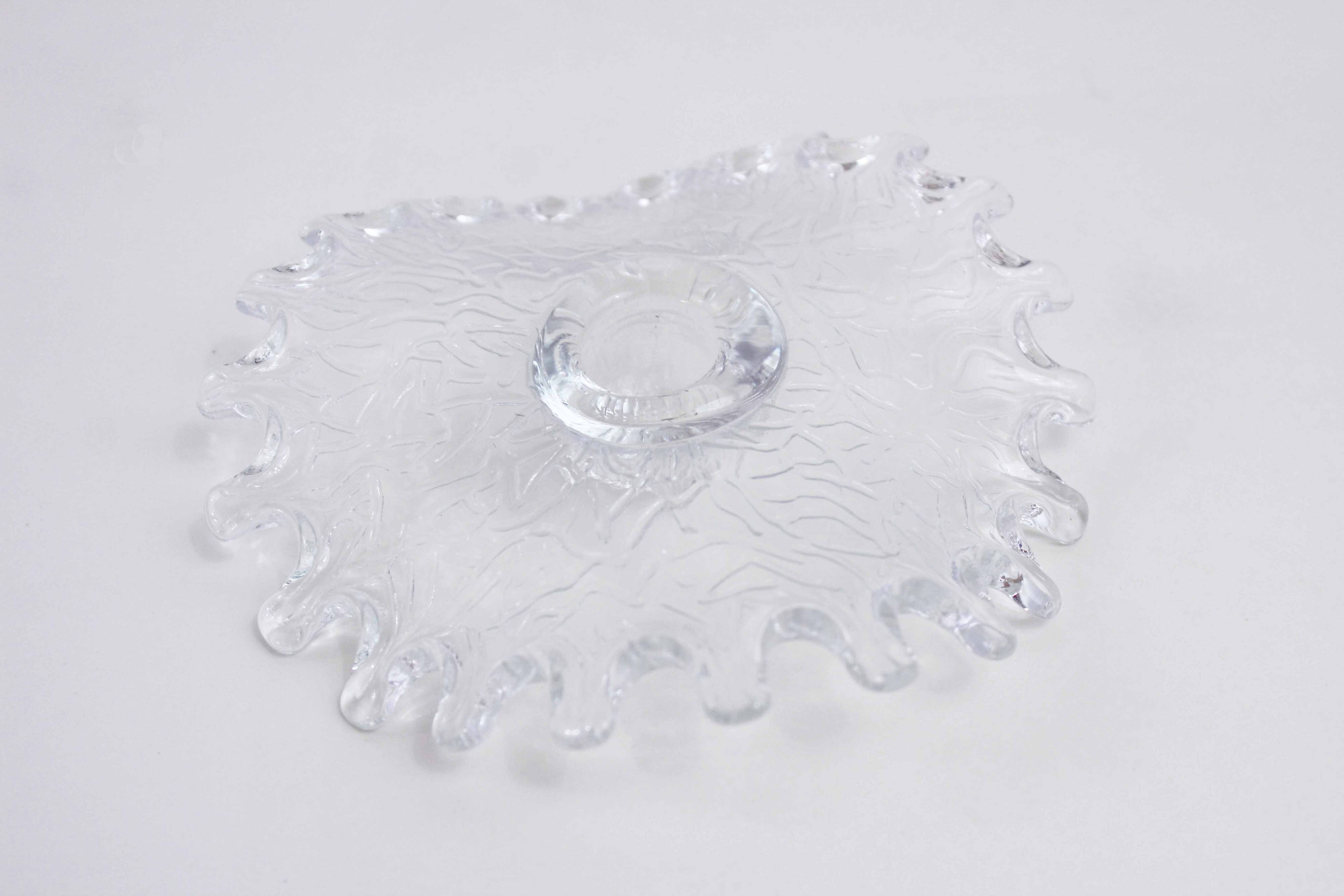 Vintage glass candle holder