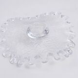 Bougeoir en verre vintage