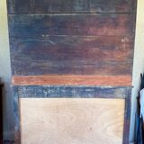 19th century Dauphinois sideboard in cherry wood, 2-part sideboard