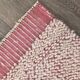 Tapis 2x10 pour couloir rose et Beige, tapis de course Vintage turc, 61x291Cm SK 34962