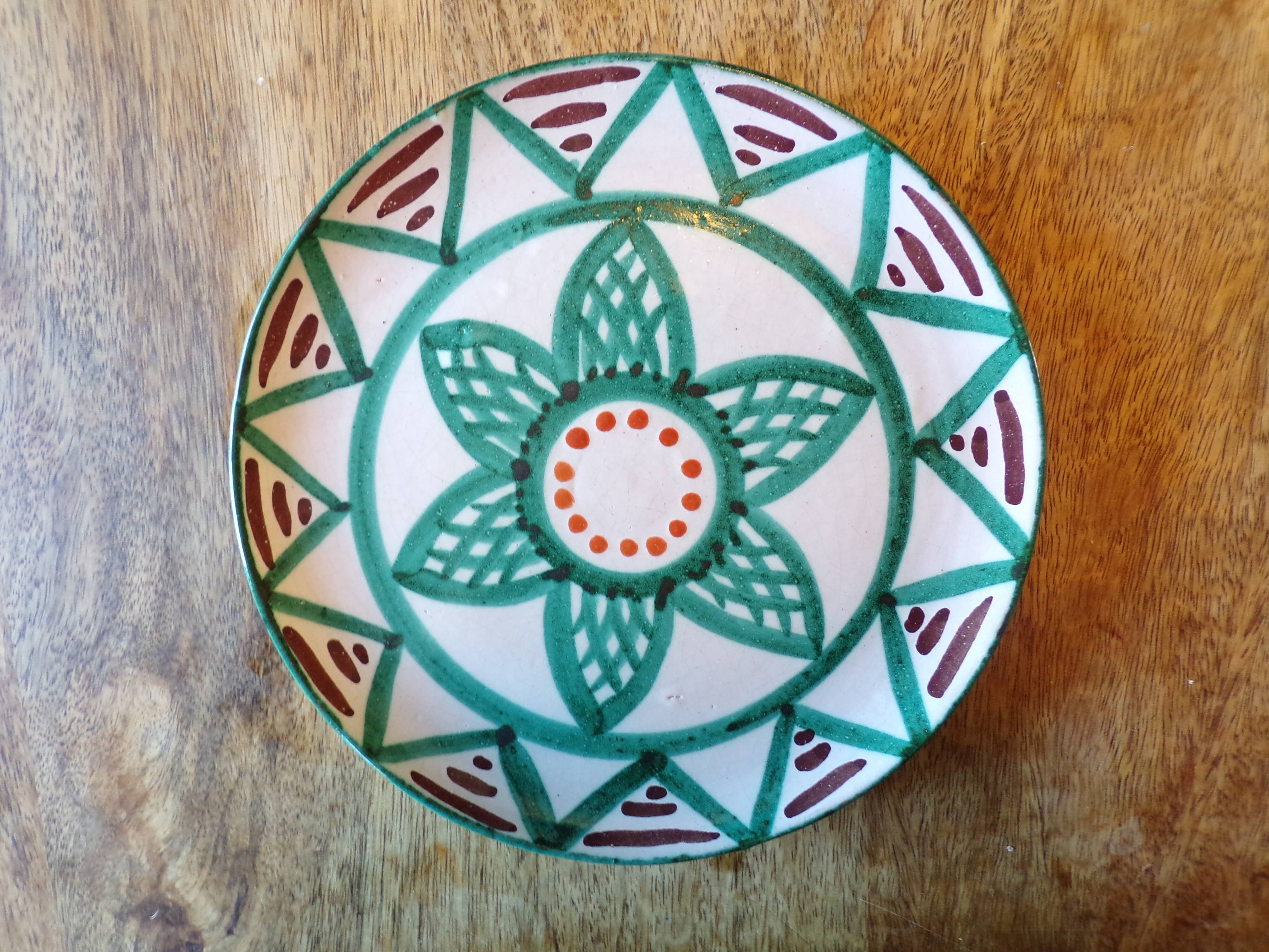 Ceramic plate signed Antoine Fazio