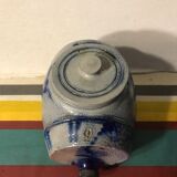 Lot 5 old blue sandstone 3 pots - carafe - vintage decoration tonneau