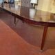 Extensible Louis XVI dining table in period Directoire mahogany.