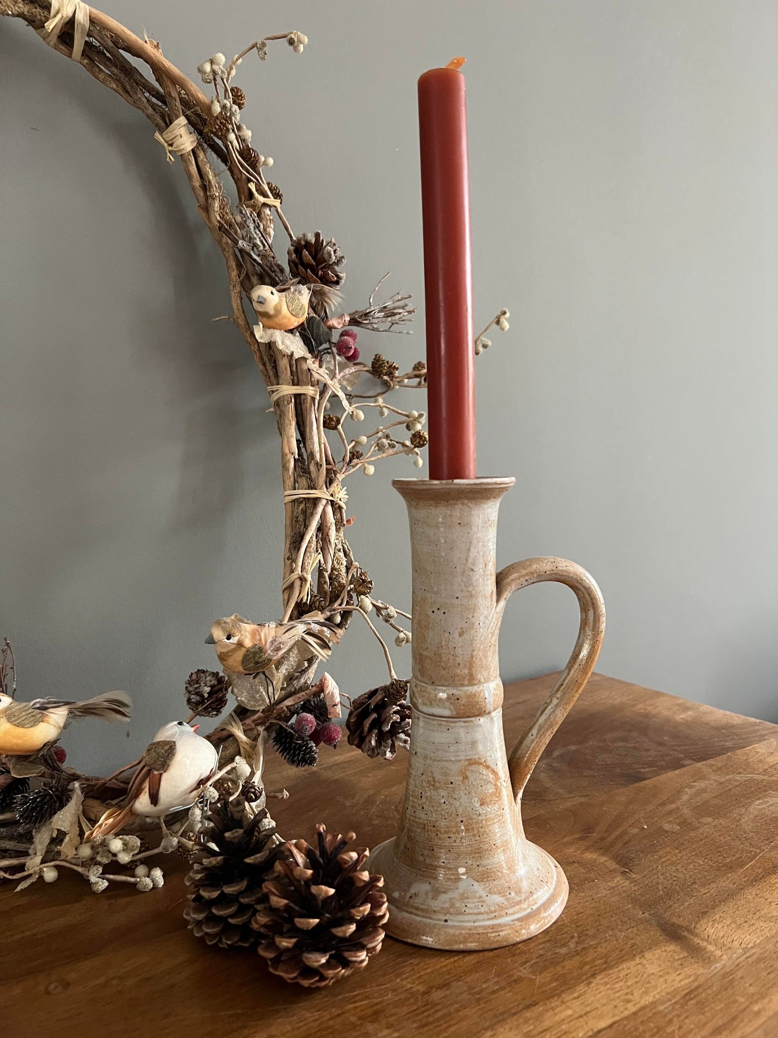 Sandstone candle holder