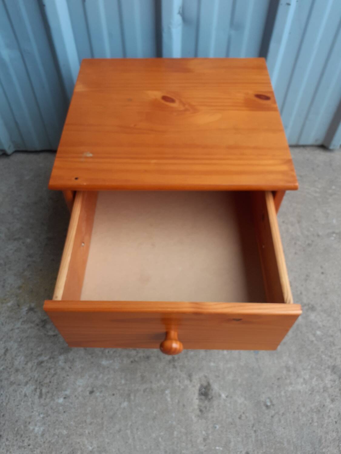 Pine bedside table