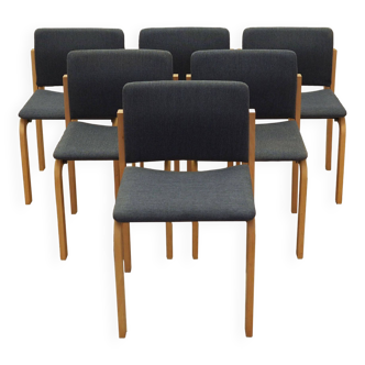 Set of six chairs, Danish design, 1980s, manufacturer: Fritz Hansen