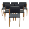 Ensemble de six chaises, design danois, années 1980, édition : Fritz Hansen
