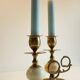BOUGEOIRS Vintage Onyx Marble and Brass