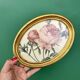 Vintage frame and rose by Redouté