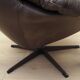 Leather swivel armchair, Danish design, 1960s, designer: H.W. Klein, manufacture: Bramin