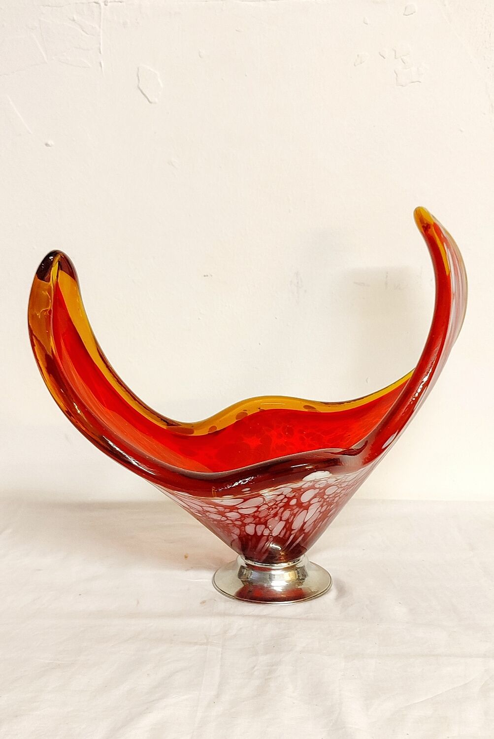 Murano glass centerpiece. Italy 1970s.