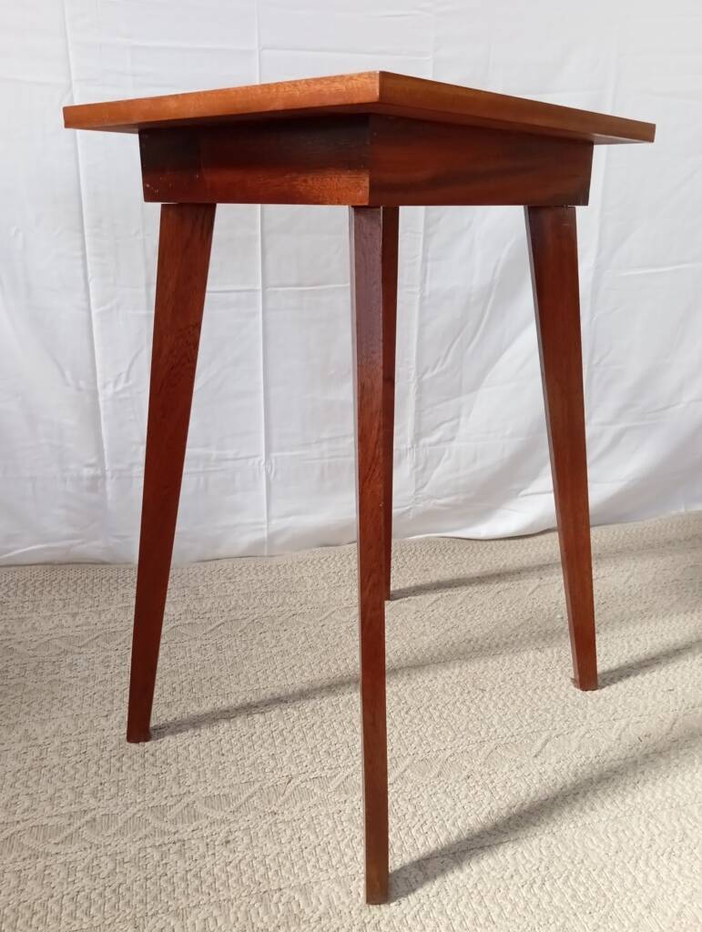 Small table with compass legs from the 50s