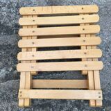 Vintage wooden folding stool