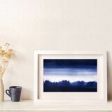 Blue landscape in ink 2