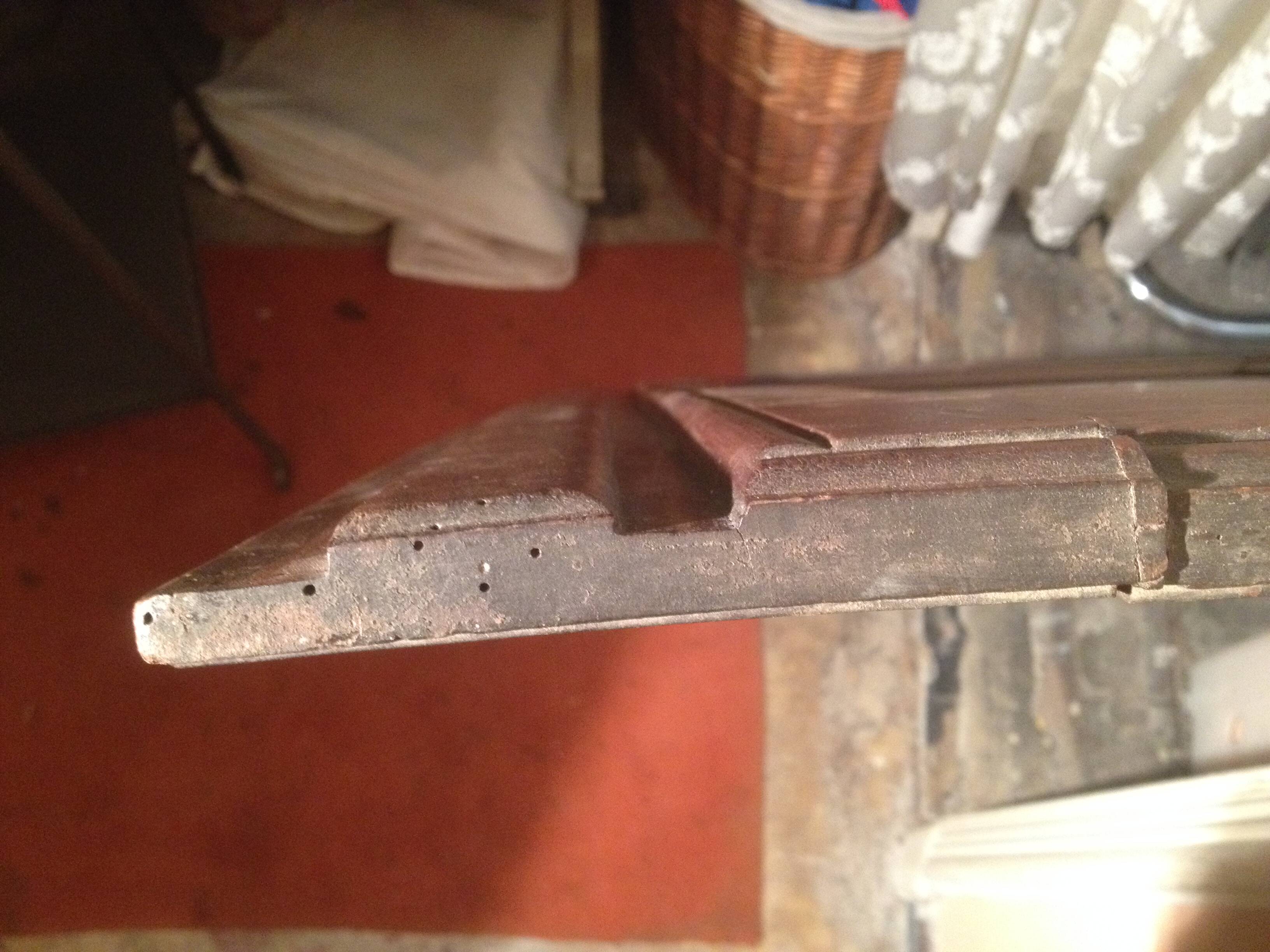 Pair of old doors in solid walnut