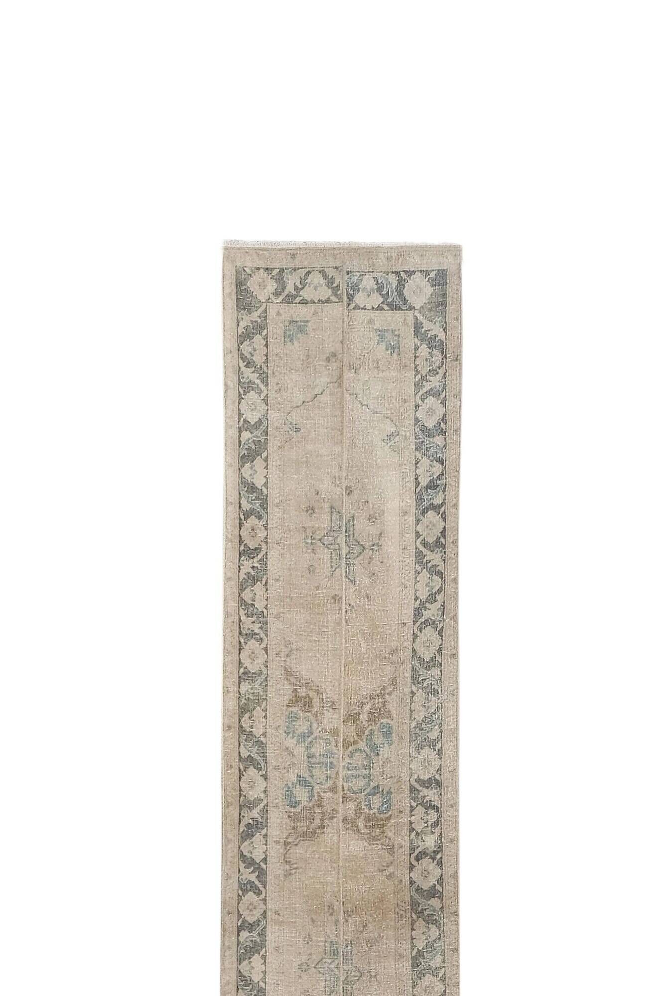Vintage Turkish hallway rug 68x787 cm